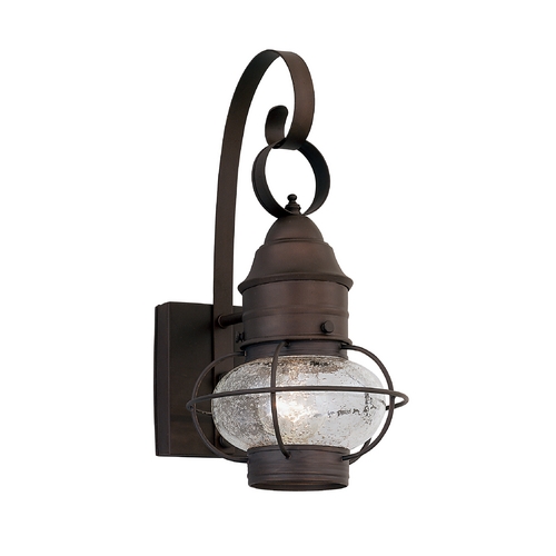 Designers Fountain Lighting Seeded Glass Outdoor Wall Light Bronze Designers Fountain Lighting 1761-RT