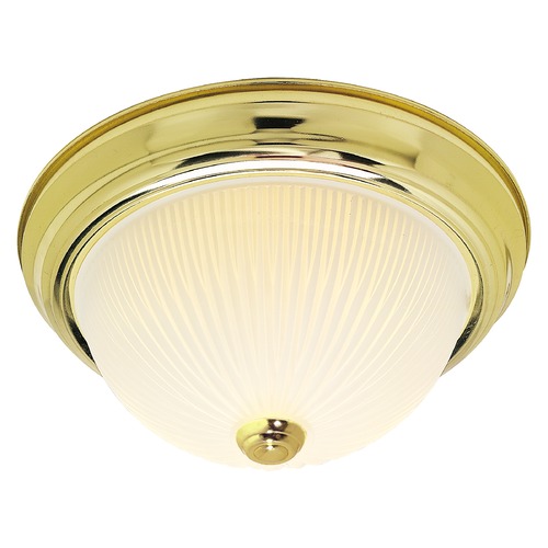 Polished Brass Flush Mount by Nuvo Lighting