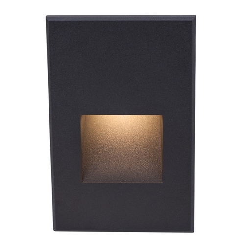 Black LED Recessed Step Light with Amber LED by WAC Lighting