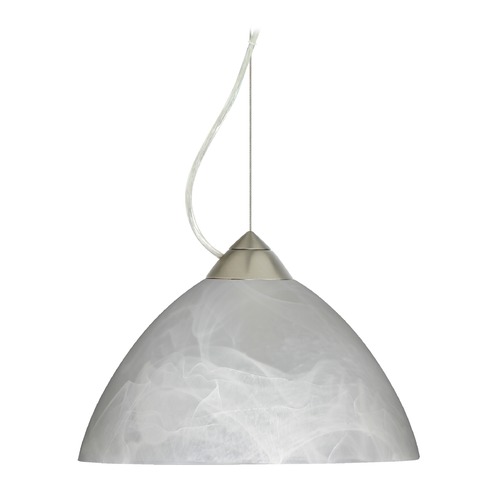 Besa Lighting Besa Lighting Tessa Satin Nickel LED Pendant Light 1KX-420152-LED-SN