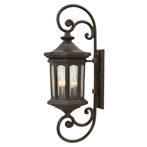 Hinkley Seeded Glass LED Outdoor Wall Light Bronze 41.75 Inches Tall by Hinkley 1609OZ-LL