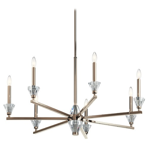 Kichler Lighting Calyssa 36.50-Inch Polished Nickel Chandelier by Kichler Lighting 52002PN