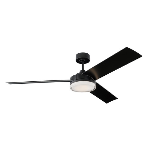 Visual Comfort Fan Collection Cirque 56-Inch LED Fan in Midnight Black by Visual Comfort & Co Fans 3CQR56MBKD