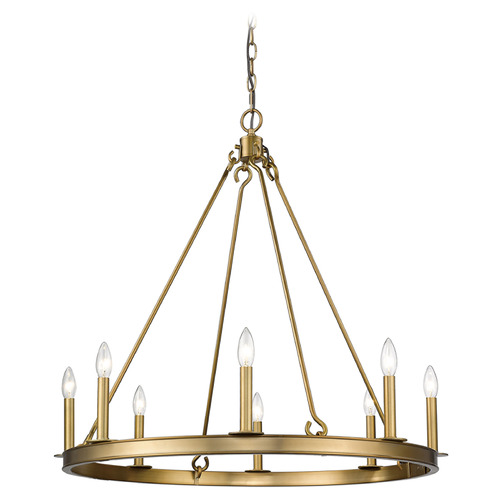 Barclay Olde Brass Chandelier by Z-Lite