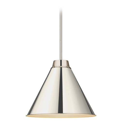 Eaton Polished Nickel Pendant by Z-Lite