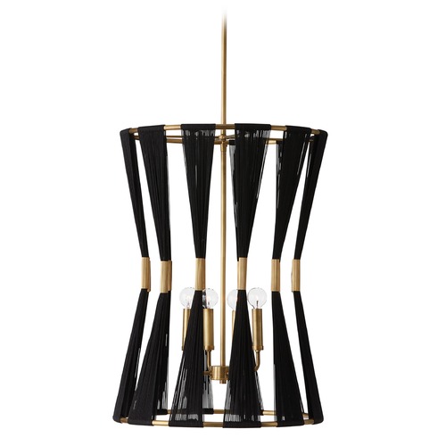 HomePlace by Capital Lighting Bianca 28-Inch High Pendant in Patinaed Brass by HomePlace by Capital Lighting 541141KP