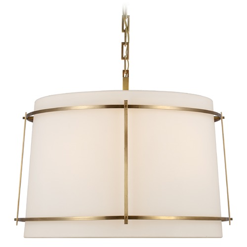 Visual Comfort Signature Collection Carrier & Company Callaway Hanging Shade in Brass by Visual Comfort Signature S5687HABLFA
