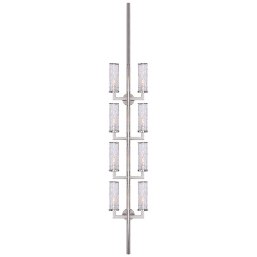 Visual Comfort Signature Collection Kelly Wearstler Liaison Statement Sconce in Nickel by Visual Comfort Signature KW2204PNCRG
