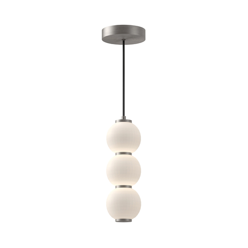 Alora Lighting Bijou Brushed Nickel LED Pendant Light with Globe Shade