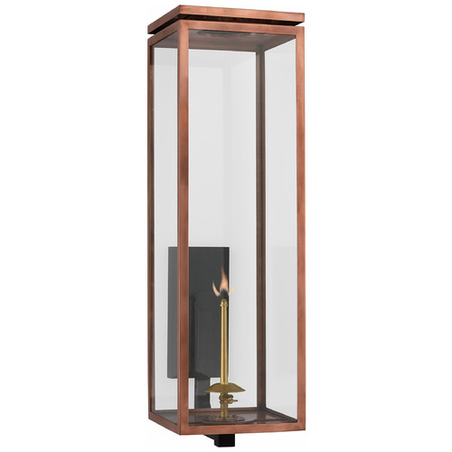 Visual Comfort Signature Collection Chapman & Myers Fresno Gas Wall Lantern in Copper by VC Signature CHO2562SCCG
