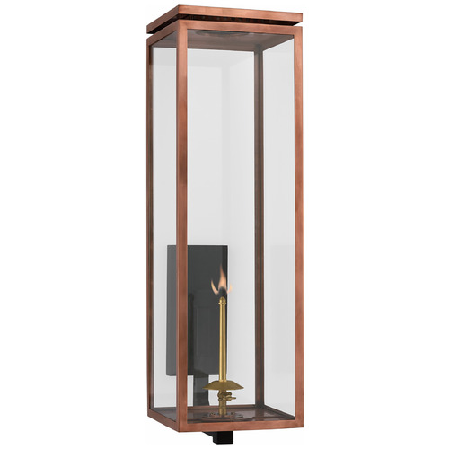 Chapman & Myers Fresno Gas Wall Lantern in Copper by VC Signature