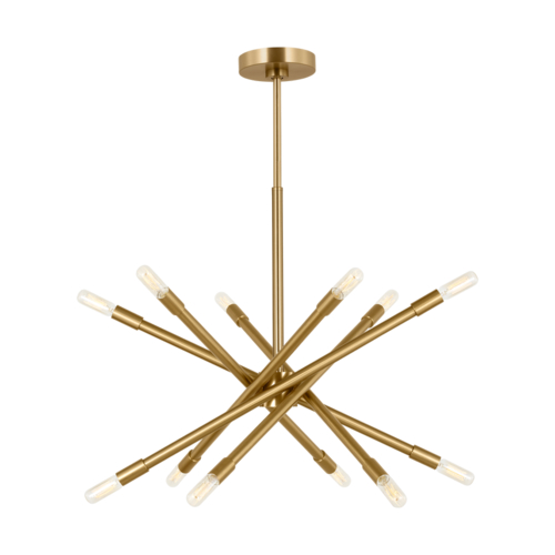 Visual Comfort Studio Collection Eastyn 27-Inch Chandelier in Burnished Brass by Visual Comfort Studio CC16712BBS