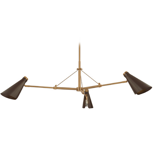 Troy Lighting Andersen Patina Brass & Bronze LED Chandelier