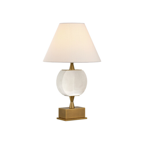 Meandro Cordless Rechargeable Table Lamp in White by Currey & Company