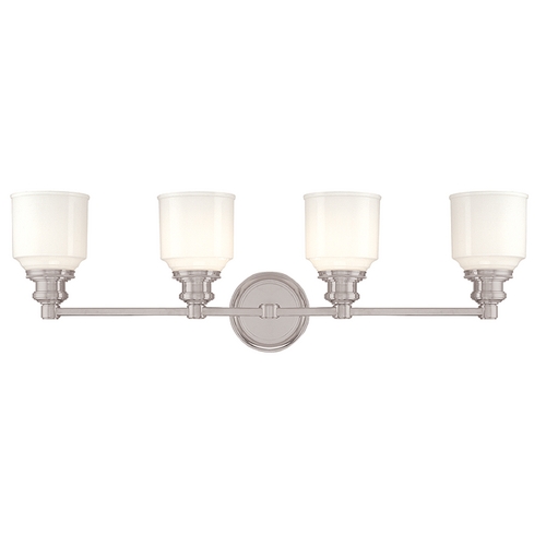 Hudson Valley Lighting Windham 4-Light Bath Light in Satin Nickel by Hudson Valley Lighting 3404-SN