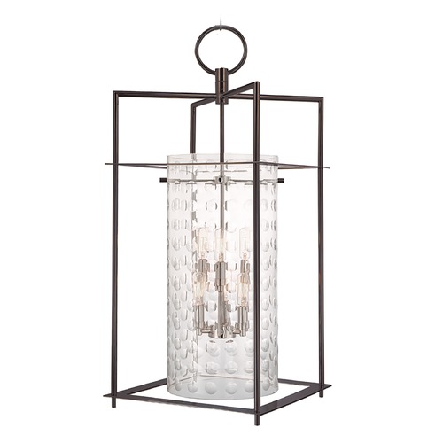 Hudson Valley Lighting Modern Pendant Light with Clear Glass in Old Bronze Finish 7615-OB