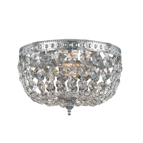 Richmond Crystal Flush Mount in Chrome by Crystorama Lighting