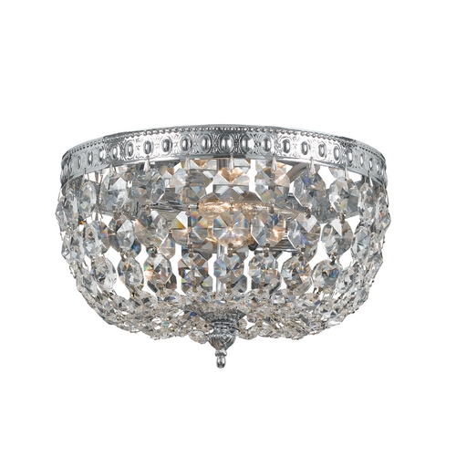 Crystorama Lighting Richmond Crystal Flush Mount in Chrome by Crystorama Lighting 710-CH-CL-MWP