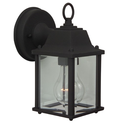 8.66-Inch Outdoor Wall Light in Textured Matte Black by Craftmade Lighting