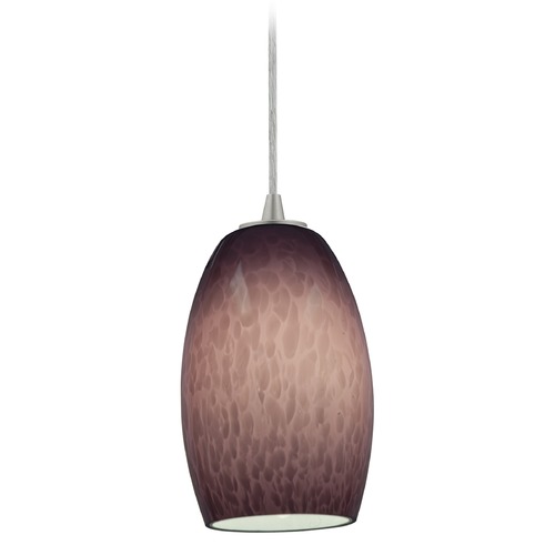 Access Lighting Chianti Brushed Steel Mini Pendant by Access Lighting 28078-3C-BS/PLC