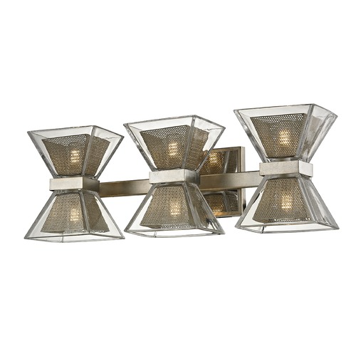 Troy Lighting Expression Silver Leaf LED Bathroom Light by Troy Lighting B5813