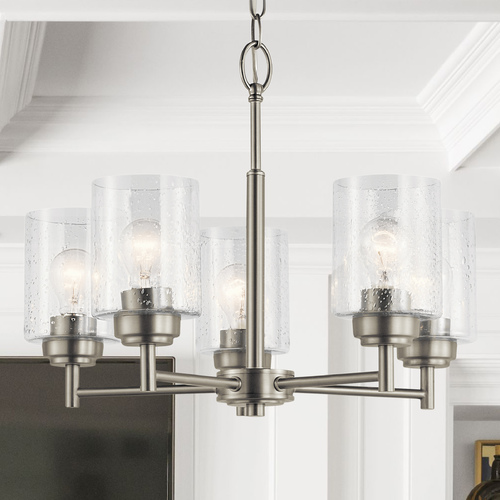Winslow 19.75-Inch Chandelier in Satin Nickel by Kichler Lighting