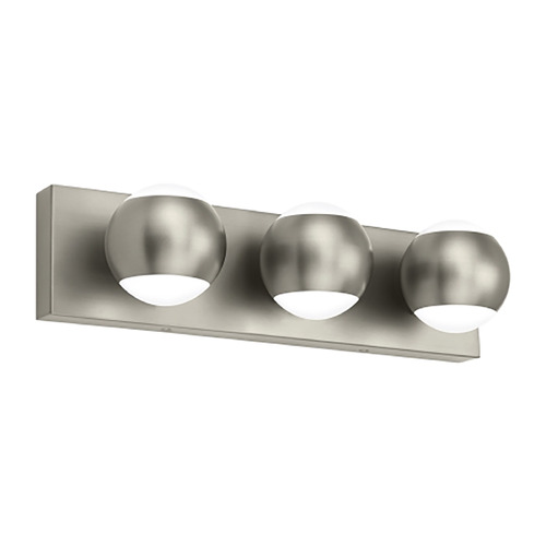 Oko LED 3-Light 277V Bath Light in Satin Nickel by Visual Comfort Modern