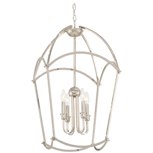 Jupiter's Canopy Polished Nickel Pendant by Minka Lavery