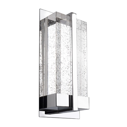 Kuzco Lighting Modern Chrome LED Sconce with Bubble Shade 3000K 250LM by Kuzco Lighting WS2812-CH