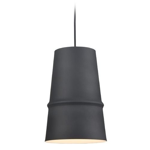 Castor Black & Matte White Pendant by Kuzco Lighting