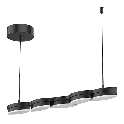 Kuzco Lighting Poplar 27-Inch LED Organic Linear Pendant in Black by Kuzco Lighting LP90727-BK