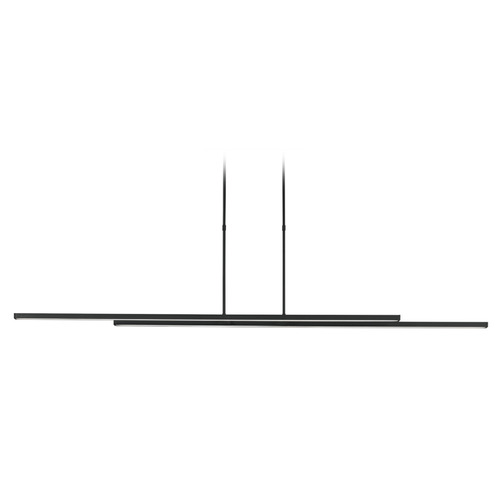 Visual Comfort Modern Collection Stagger 60-Inch 2-Light LED Linear Light in Black by Visual Comfort Modern 700LSSTG260B-LED927