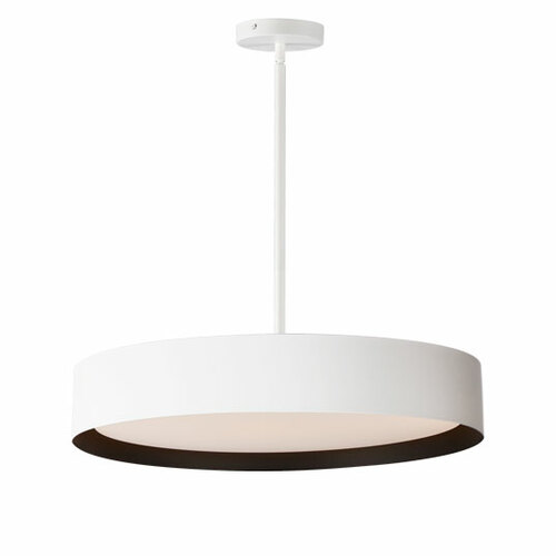 Echo 24-Inch 5CCT LED Pendant in White & Black by ET2 Lighting