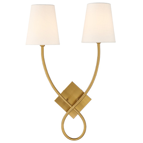 Savoy House Lighting Barclay Warm Brass Sconce