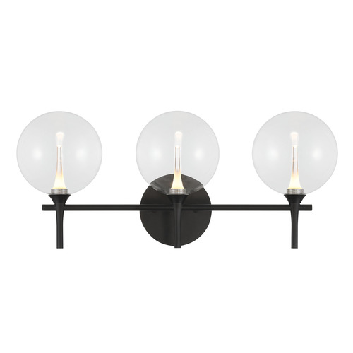 Lissa 3-Light LED Vanity Light in Matte Black by Eurofase Lighting