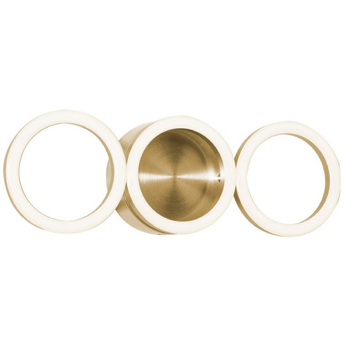 AFX Lighting Afx Lighting Glo Satin Brass LED Vertical Bathroom Light GLOS0514L30D1SB