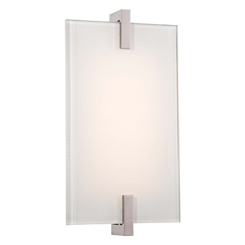 Hooked LED Wall Sconce in Polished Nickel by George Kovacs