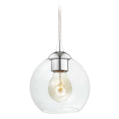 Design Classics Lighting Gala Mini Pendant in Chrome by Design Classics Lighting 582-26 G1832-CL