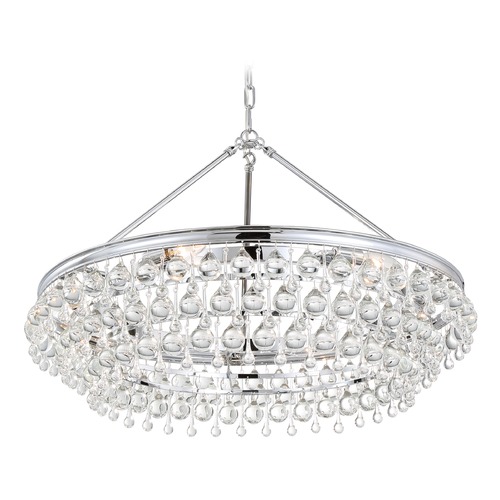 Crystorama Lighting Calypso Polished Chrome Pendant Light