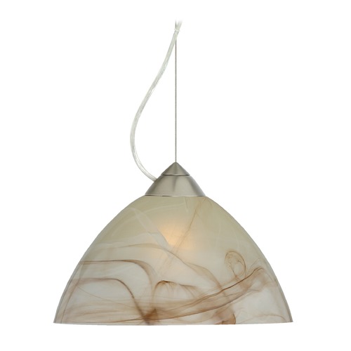 Besa Lighting Tessa Satin Nickel LED Pendant Light