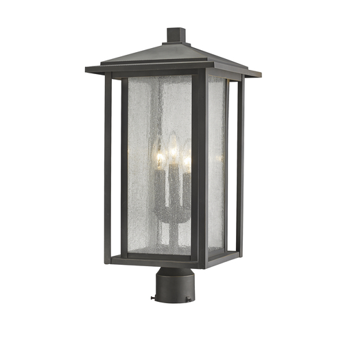 Z-Lite Aspen Oil Rubbed Bronze Post Light by Z-Lite 554PHXLR-ORB