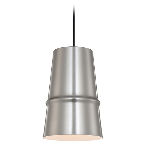 Kuzco Lighting Castor Brushed Nickel & Matte White Pendant by Kuzco Lighting 492208-BN