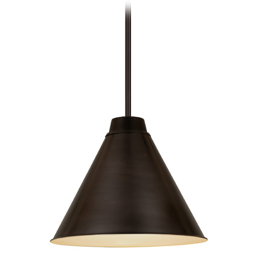 Z-Lite Eaton Bronze Plate Pendant by Z-Lite 6011P18-BP