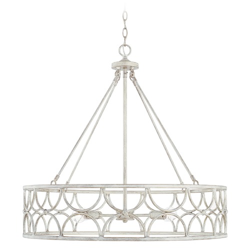 HomePlace by Capital Lighting Ricci 29.50-Inch Pendant in Winter White by HomePlace 343341WW