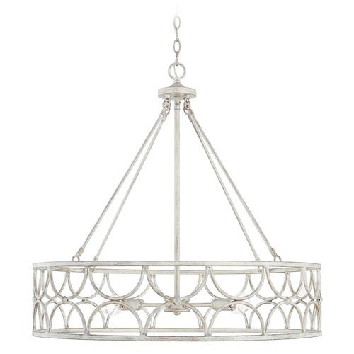 Ricci 29.50-Inch Pendant in Winter White by HomePlace