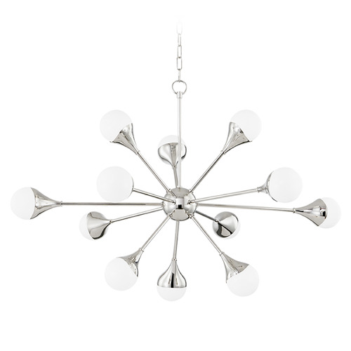 Mitzi by Hudson Valley Mitzi Ariana Polished Nickel 12-Light Chandelier H375812-PN