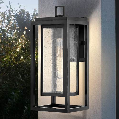 Republic 16-Inch Black LED Outdoor Wall Light by Hinkley Lighting