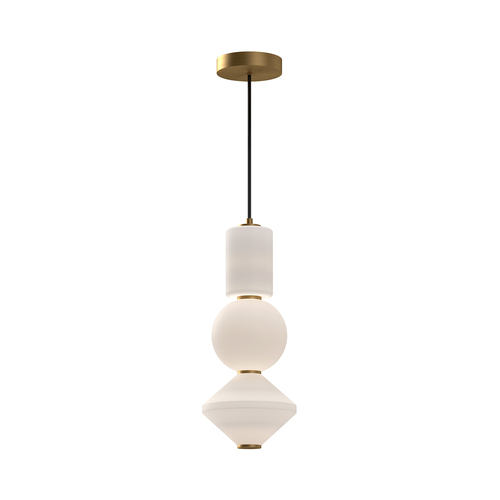 Alora Lighting Bijou Aged Gold LED Pendant Light