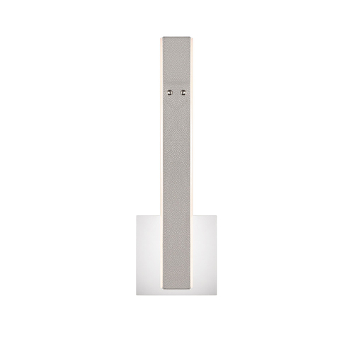 Verdura 16-Inch LED Leather Wall Sconce in Grey by Eurofase Lighting