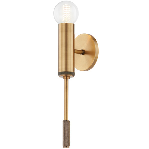 Troy Lighting Chino Patina Brass & Soft Black Sconce